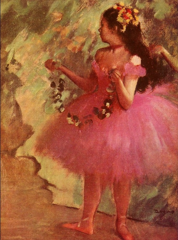 Dancer in pink dress 1880